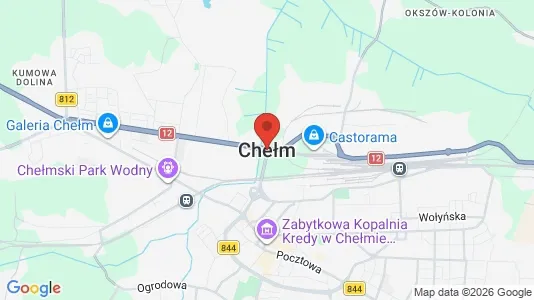 Apartments for rent i Chełmski - kort over placeringen