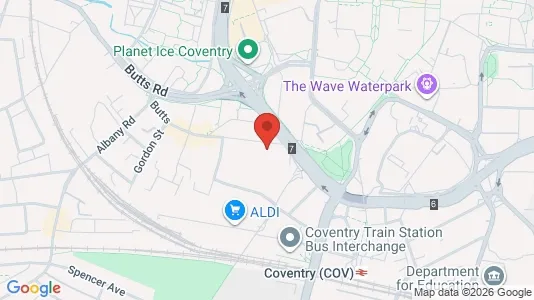 Apartments for rent i Coventry - West Midlands - kort over placeringen