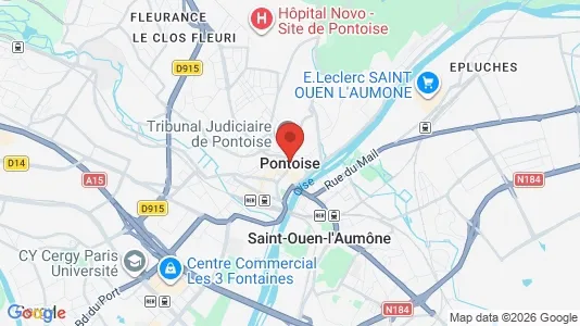 Apartments for rent i Pontoise - kort over placeringen