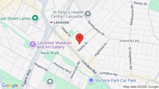 Apartments for rent i Leicester - Leicestershire - kort over placeringen