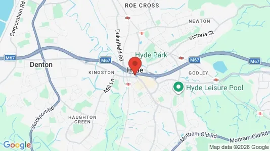 Apartments for rent i Hyde - Cheshire - kort over placeringen