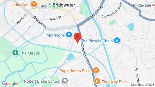 Apartments for rent i Bridgwater - Somerset - kort over placeringen