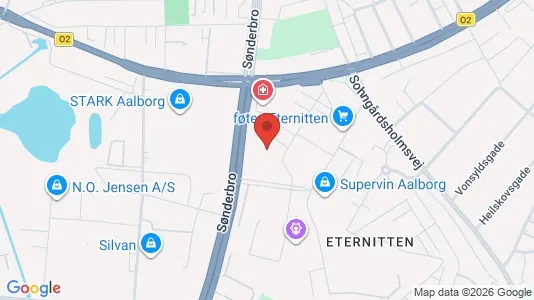 Apartments for rent i Aalborg Center - kort over placeringen