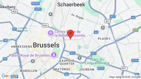 Apartments for rent i Brussels Sint-Joost-ten-Node - kort over placeringen
