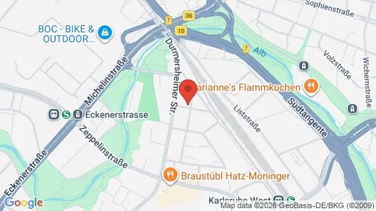 Apartments for rent in Karlsruhe - Photo from Google Street View