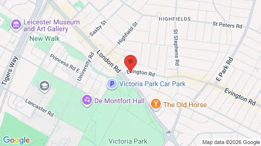 Apartments for rent i Leicester - Leicestershire - kort over placeringen