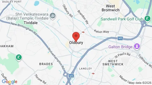 Rooms for rent i Oldbury - West Midlands - kort over placeringen
