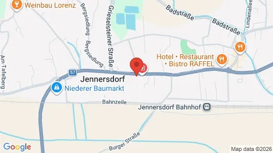 Apartments for rent i Jennersdorf - kort over placeringen