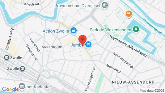 Apartments for rent i Zwolle - kort over placeringen