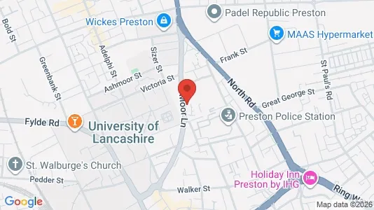 Apartments for rent i Preston - Lancashire - kort over placeringen