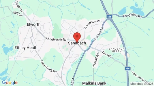 Apartments for rent in Sandbach - Cheshire - Photo from Google Street View