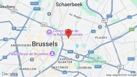 Apartments for rent i Brussels Sint-Joost-ten-Node - kort over placeringen