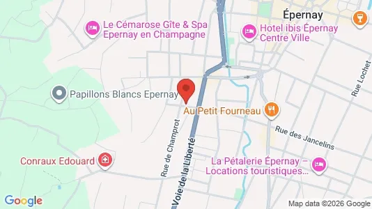 Apartments for rent i Épernay - kort over placeringen