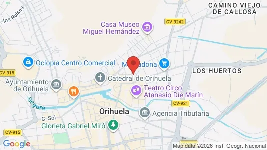 Apartments for rent i Orihuela - kort over placeringen
