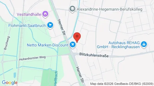 Apartments for rent i Recklinghausen - kort over placeringen