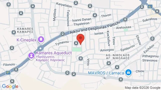 Apartments for rent i Larnaca - kort over placeringen