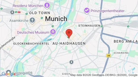 Apartments for rent i Munich Au-Haidhausen - kort over placeringen