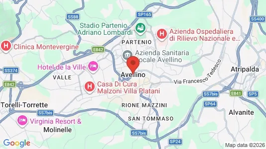 Apartments for rent i Avellino - kort over placeringen