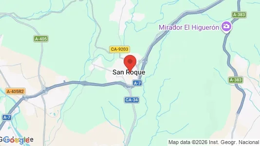 Houses for rent i San Roque - kort over placeringen