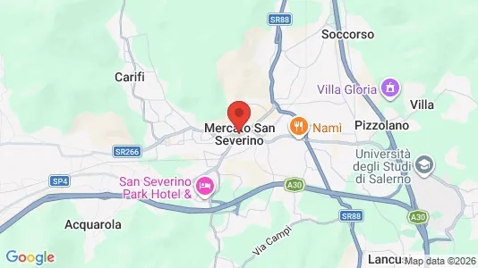 Apartments for rent i Mercato San Severino - kort over placeringen