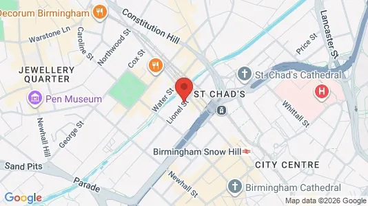 Apartments for rent i Birmingham - West Midlands - kort over placeringen