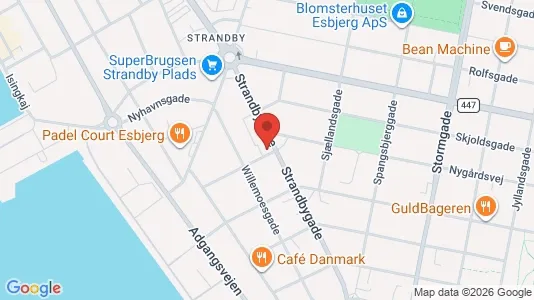 Apartments for rent i Esbjerg Center - kort over placeringen