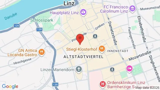 Apartments for rent i Leonding - kort over placeringen