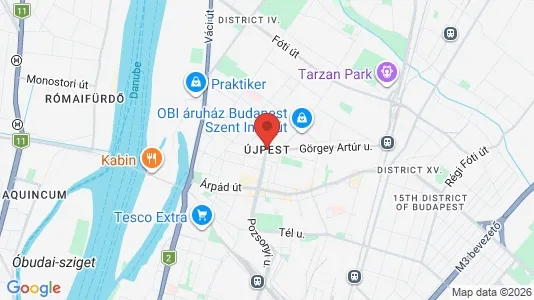 Apartments for rent in Budapest Újpest - Photo from Google Street View
