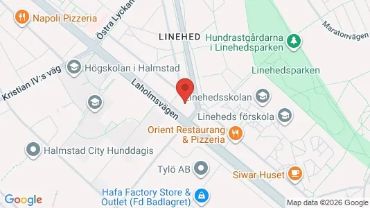 Apartments for rent i Halmstad - kort over placeringen