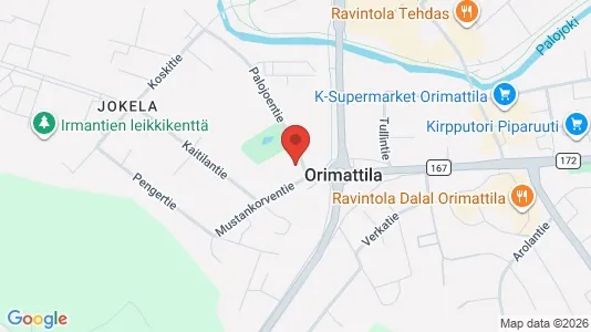 Apartments for rent i Orimattila - kort over placeringen
