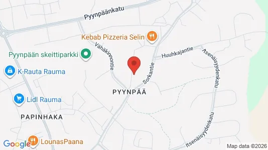 Apartments for rent i Rauma - kort over placeringen