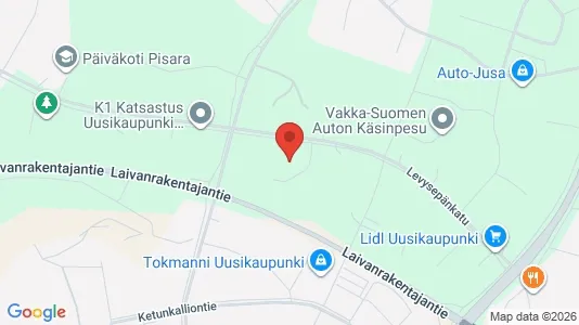 Apartments for rent i Uusikaupunki - kort over placeringen