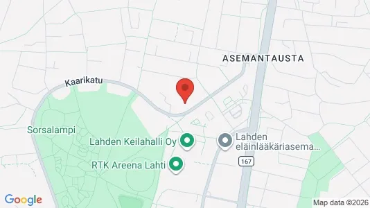 Apartments for rent i Lahti - kort over placeringen