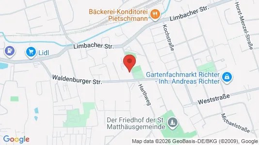 Apartments for rent i Chemnitz - kort over placeringen