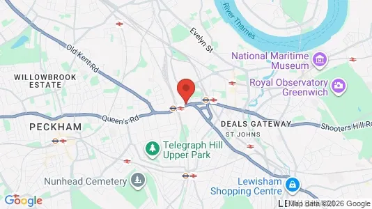 Apartments for rent i London SE14 - kort over placeringen
