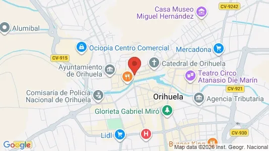 Apartments for rent i Orihuela - kort over placeringen