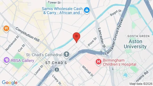 Apartments for rent i Birmingham - West Midlands - kort over placeringen