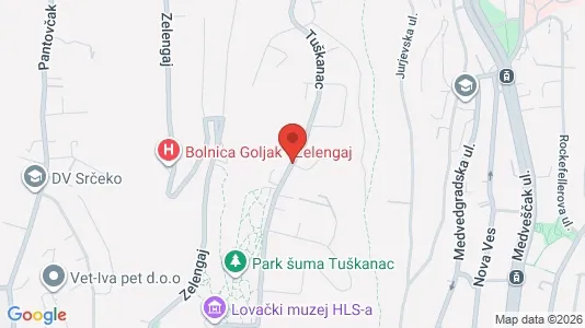 Apartments for rent i Sljeme (Medvednica-Tomislavac) - kort over placeringen