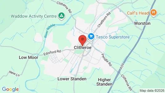 Apartments for rent i Clitheroe - Lancashire - kort over placeringen