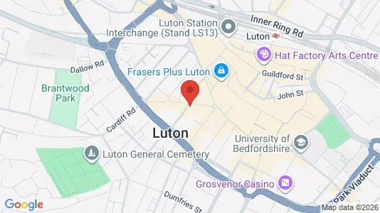 Apartments for rent i Luton - Bedfordshire - kort over placeringen