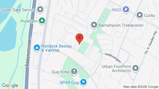 Apartments for rent i Aalborg SØ - kort over placeringen