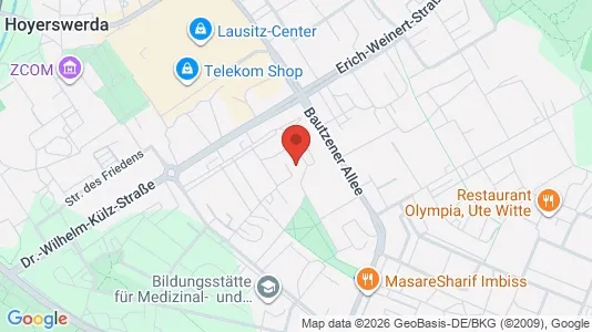 Apartments for rent i Bautzen - kort over placeringen