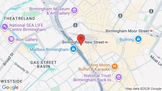 Apartments for rent i Birmingham - West Midlands - kort over placeringen