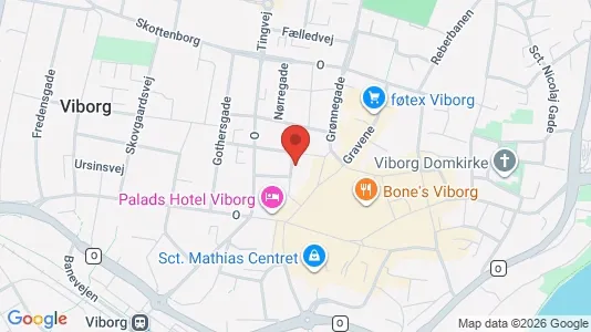 Apartments for rent i Viborg - kort over placeringen