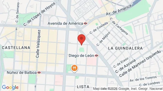 Apartments for rent i Madrid Salamanca - kort over placeringen