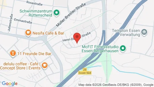 Apartments for rent i Essen - kort over placeringen