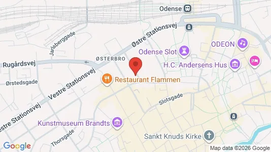 Apartments for rent i Odense C - kort over placeringen