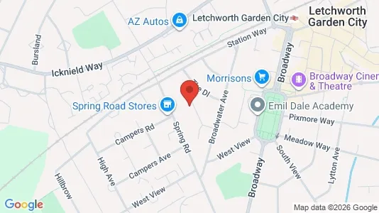 Apartments for rent i Letchworth garden city - Hertfordshire - kort over placeringen
