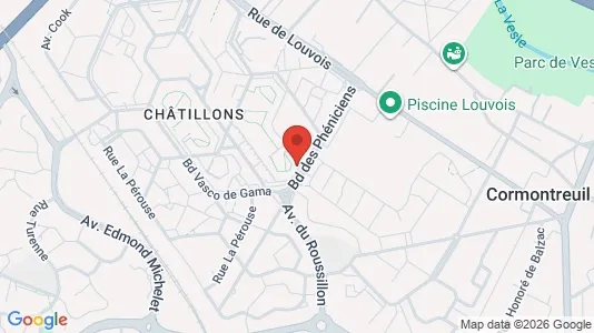Apartments for rent i Reims - kort over placeringen