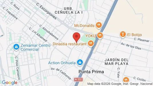 Apartments for rent i Orihuela - kort over placeringen